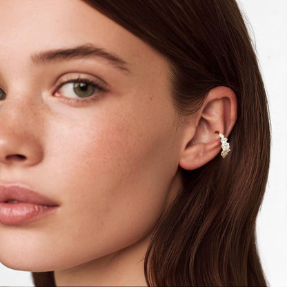 Earcuff plaqué or Chloe 2