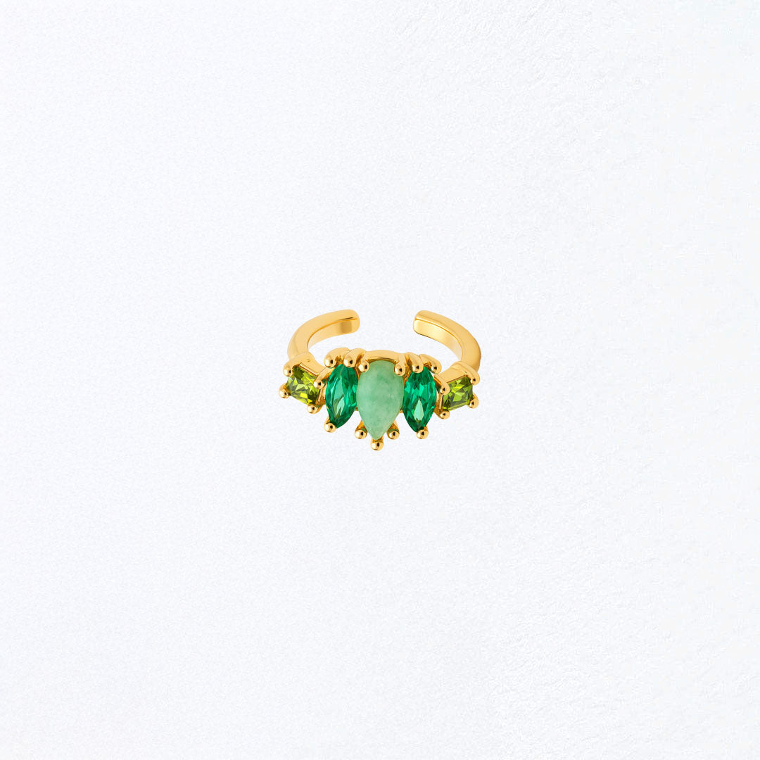 Earcuff plaqué or 18K zirconium 1 cm Gabriela Bellaime 3
