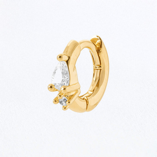 Earcuff Judith - Plaqué Or 18K et Zirconium