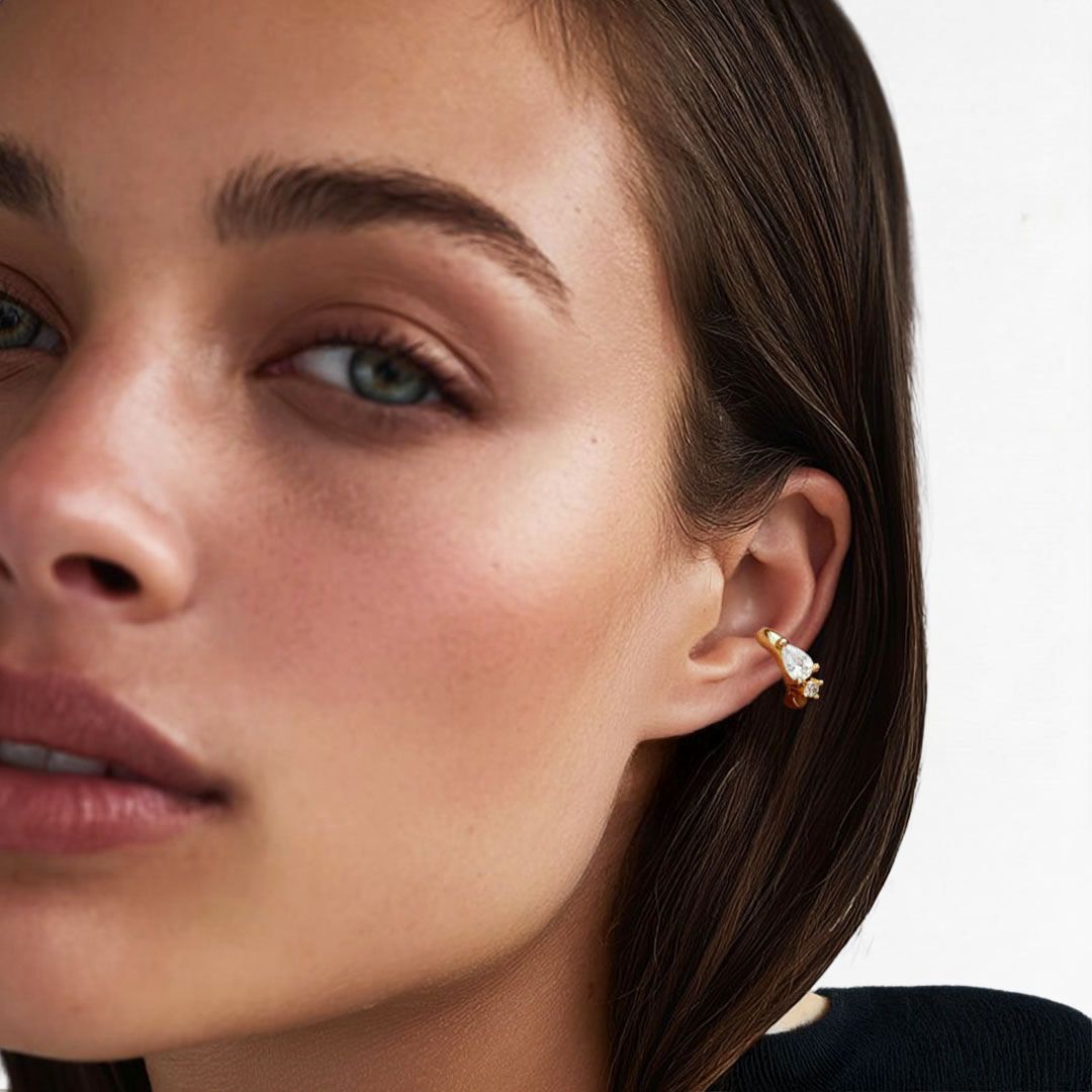 Earcuff plaqué or Judith 2