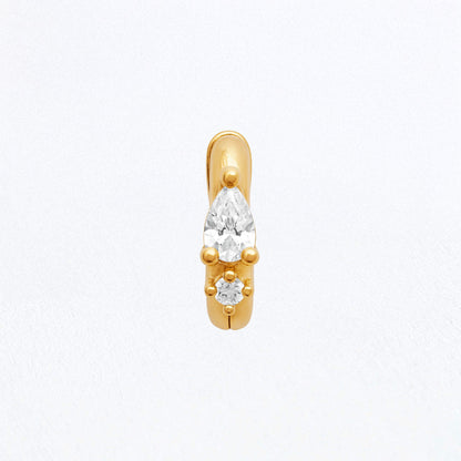 Earcuff Judith - Plaqué Or 18K et Zirconium