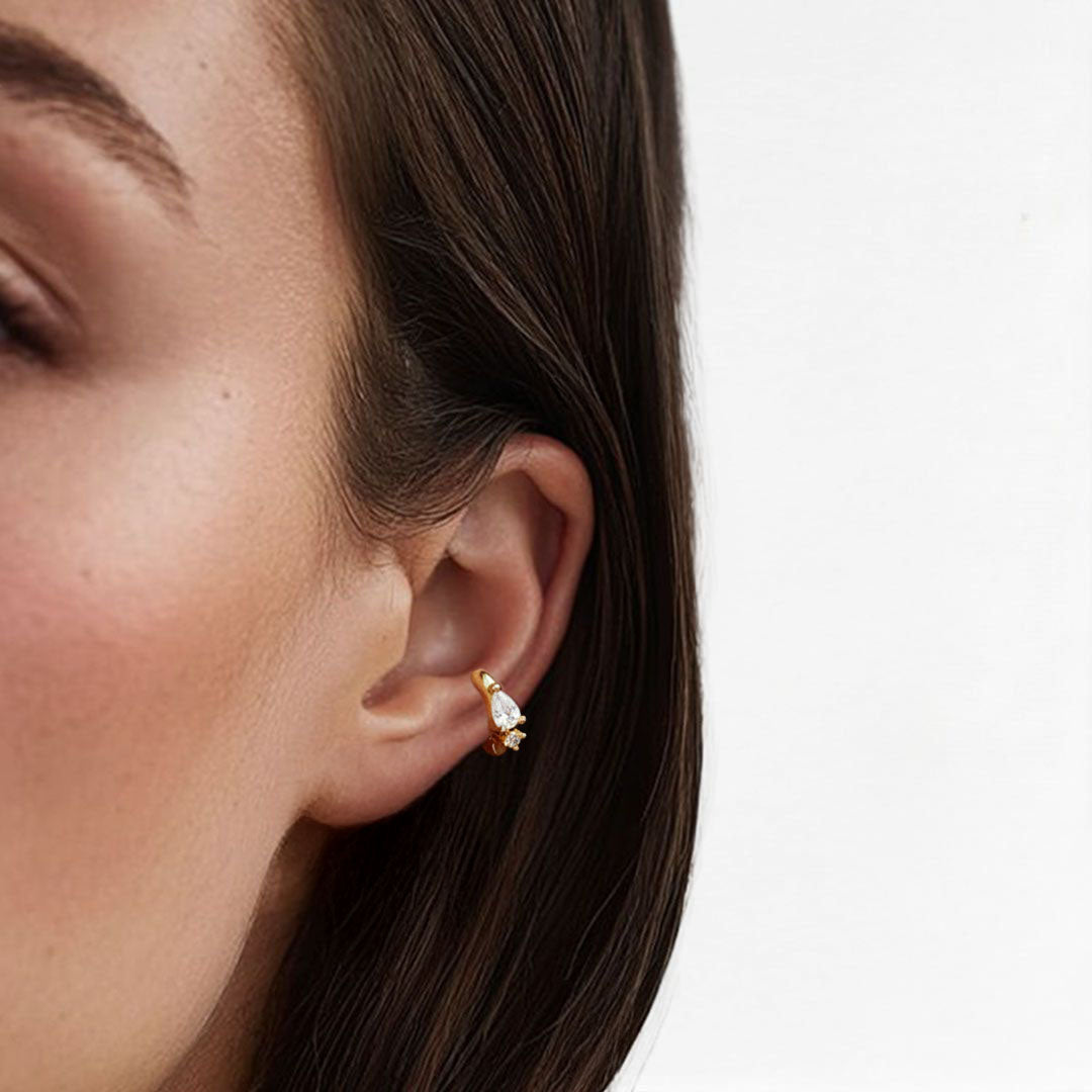 Earcuff plaqué or Judith 3