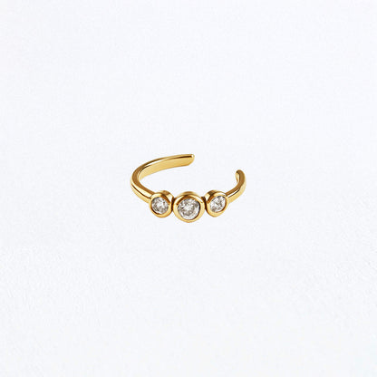 Ear cuff plaqué or 18K Petra Bellaime 3