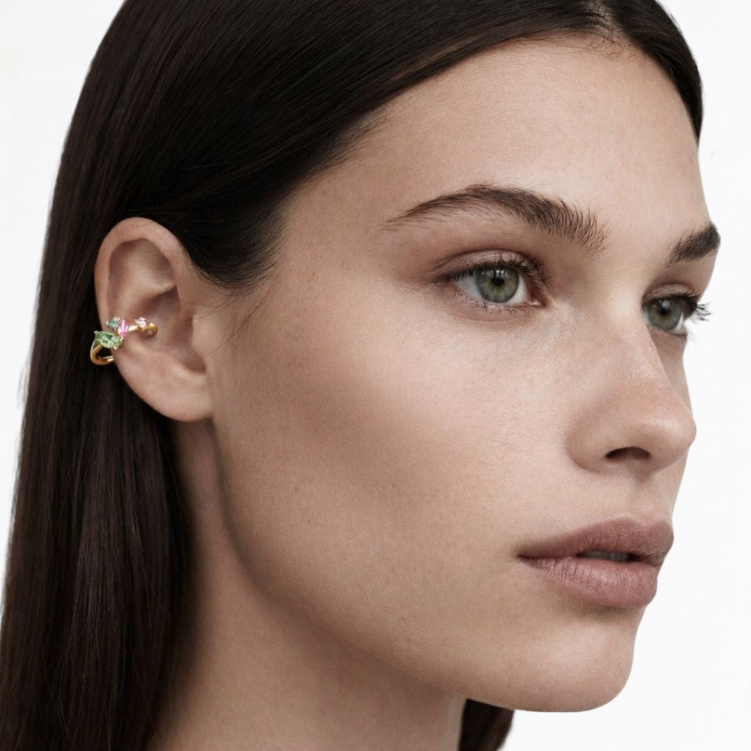 Earcuff colorée plaqué or Alice Bellaime 2