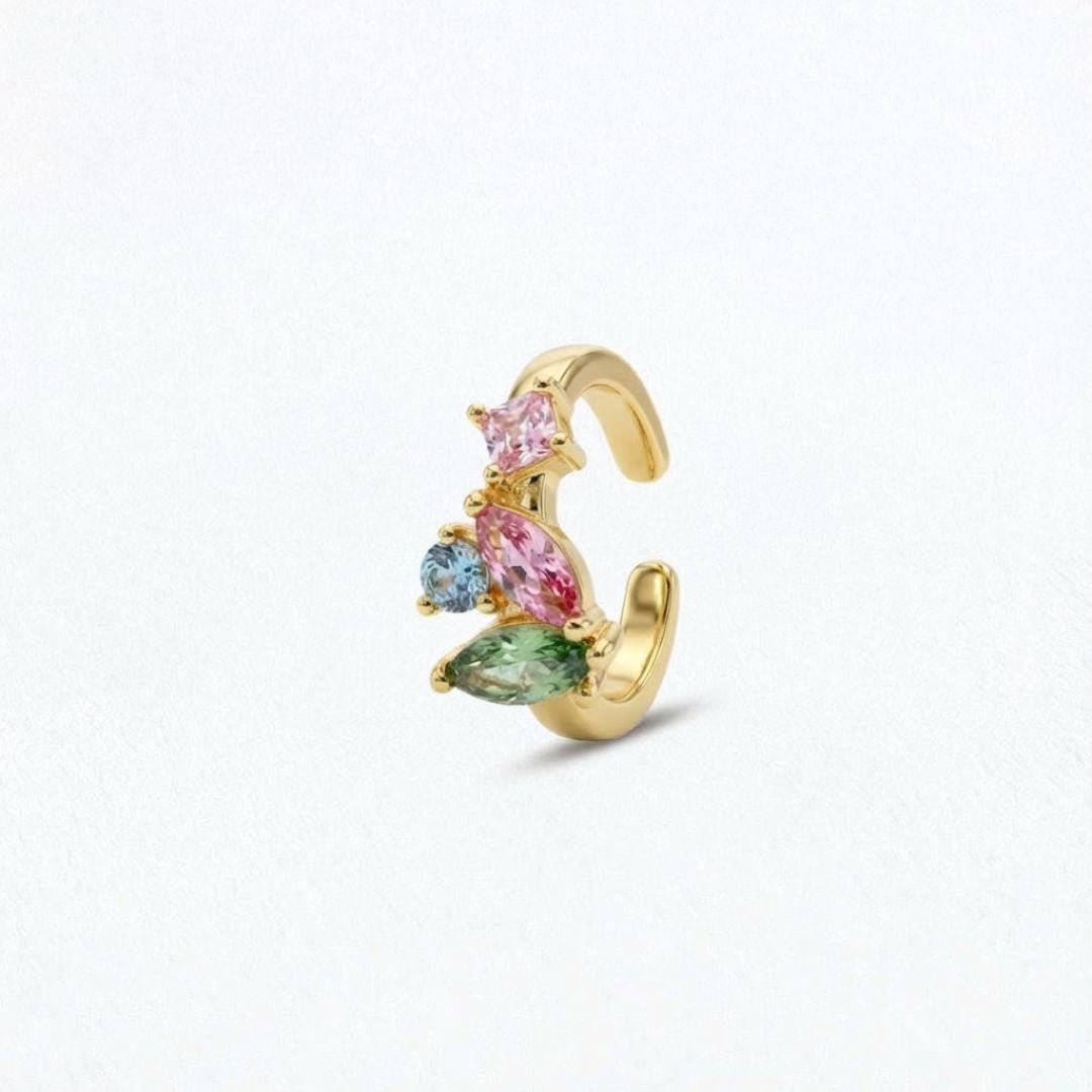 Earcuff colorée plaqué or Alice Bellaime