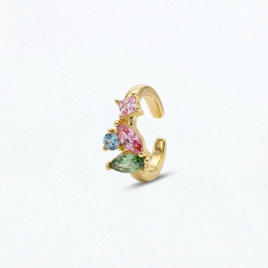 Earcuff colorée plaqué or Alice Bellaime