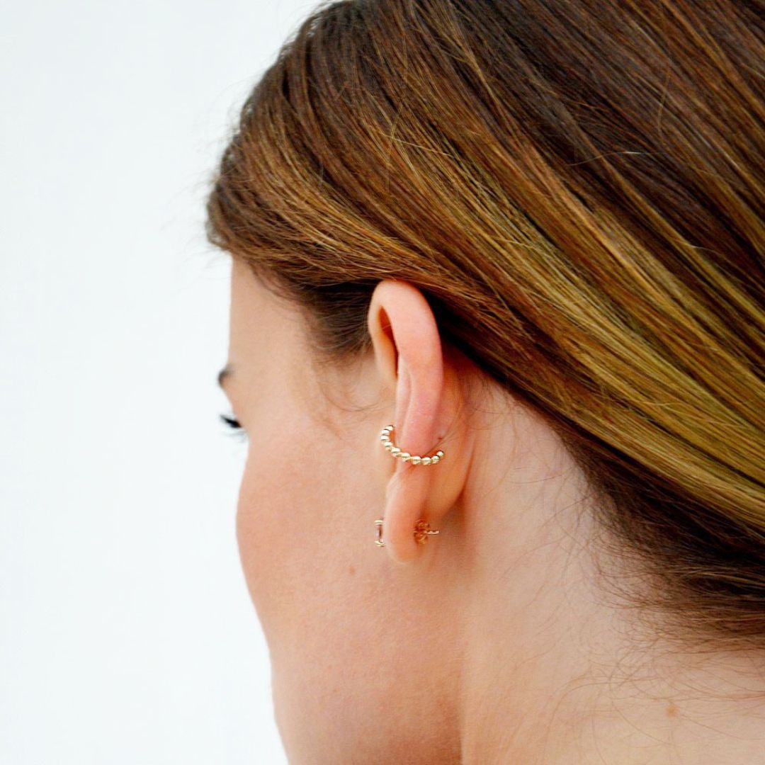 Earcuff plaqué or gala Bellaime 4