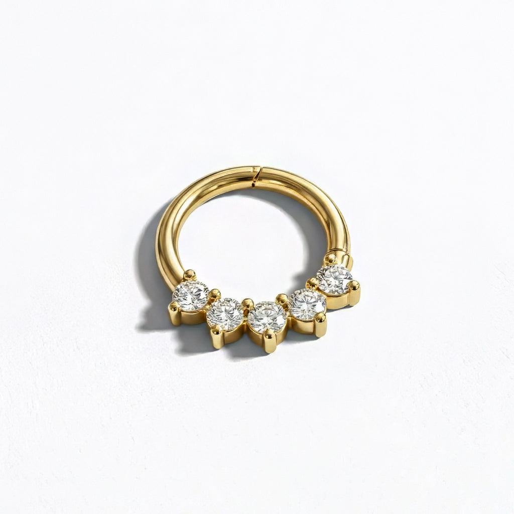 Earcuff plaqué or Jade Bellaime