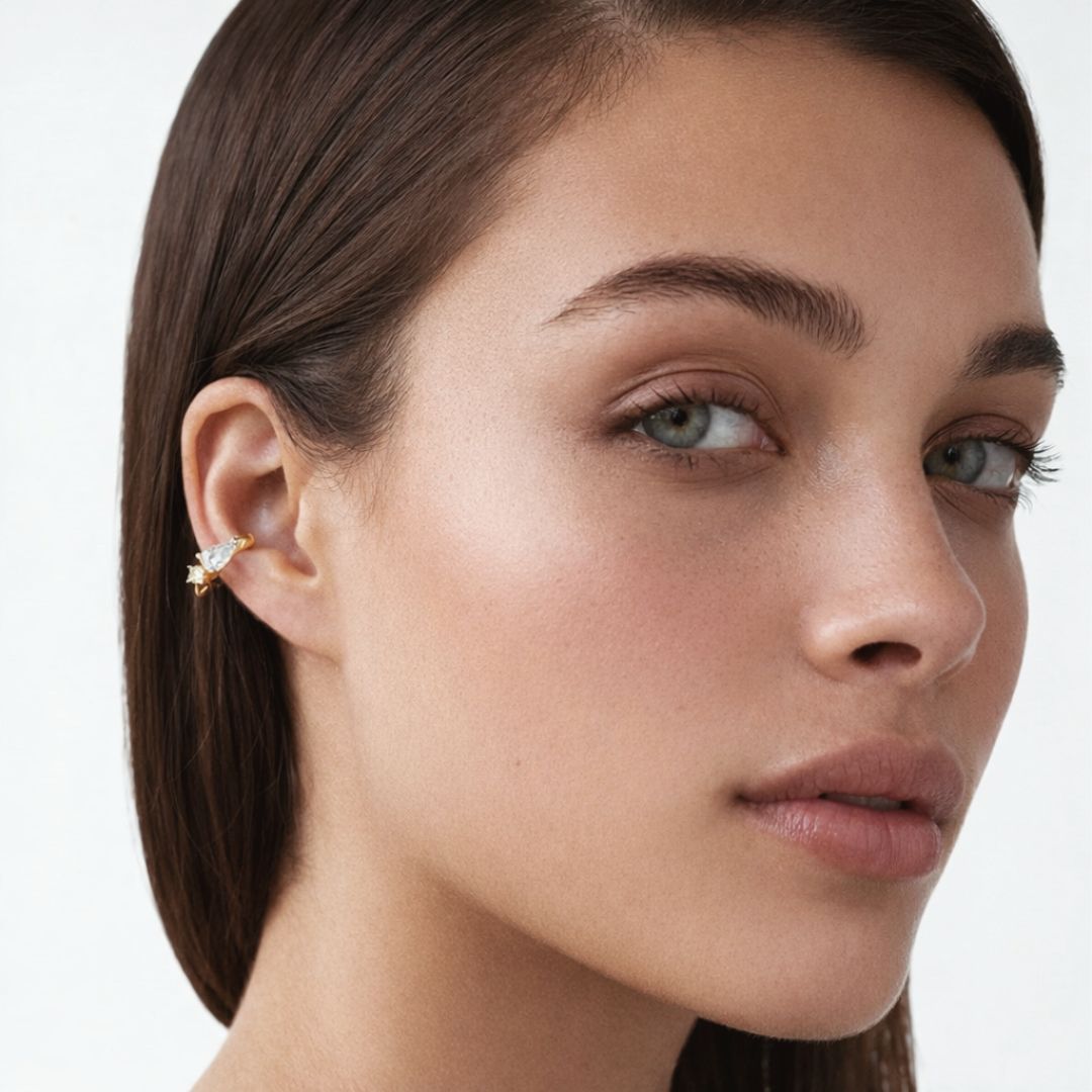 Earcuff plaqué or Judith Bellaime 2