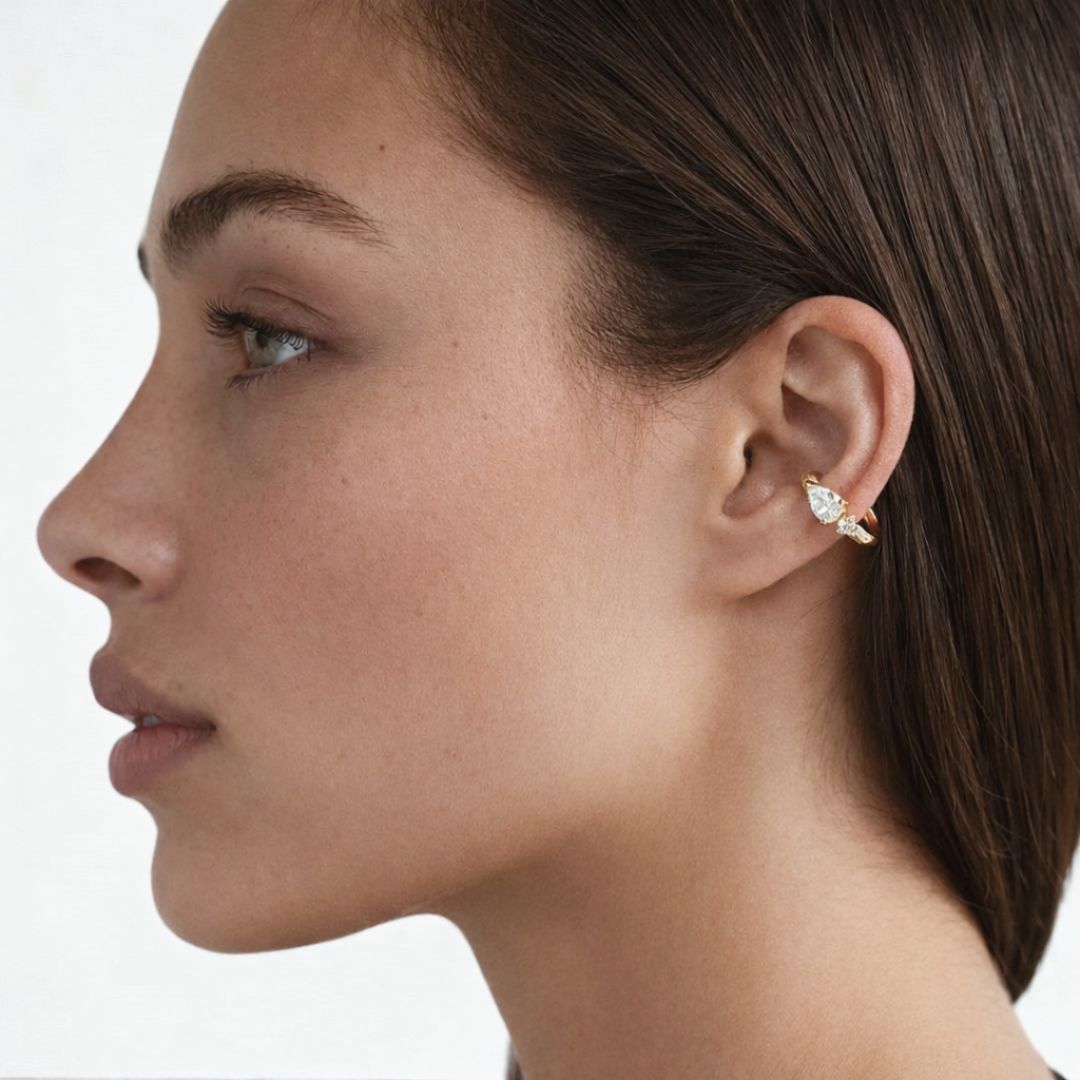 Earcuff plaqué or Judith Bellaime 3