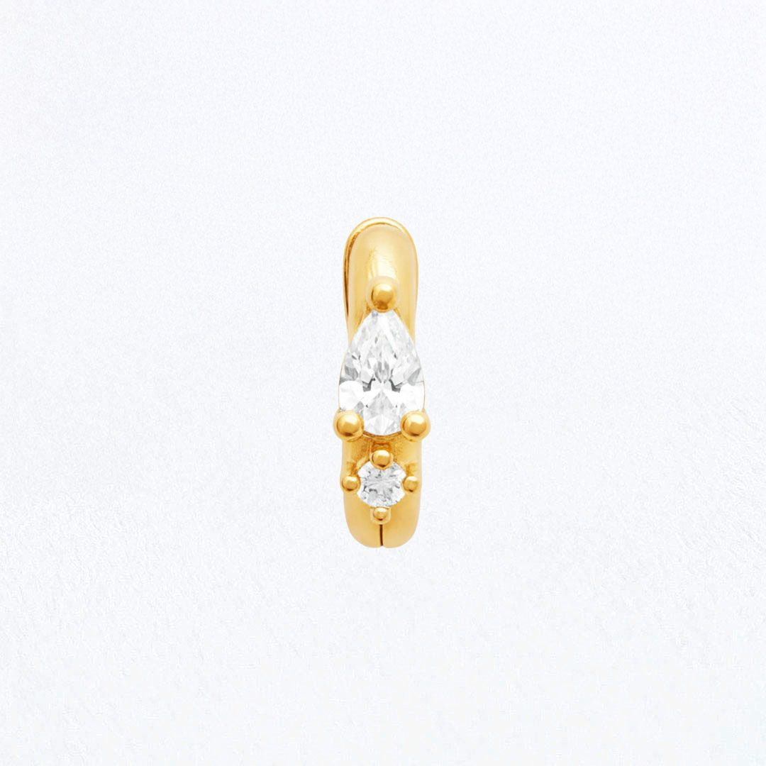 Earcuff plaqué or Judith 5