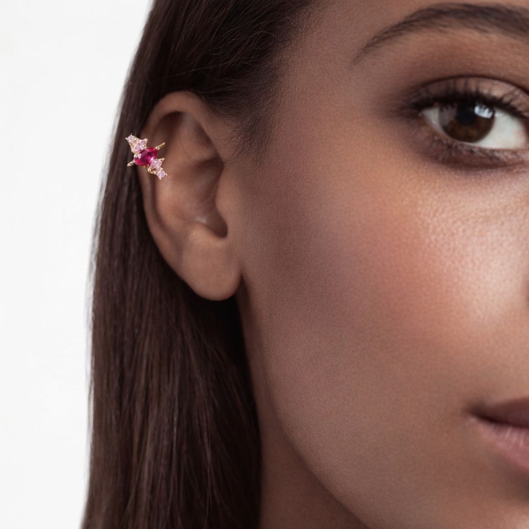 Earcuff rose plaqué or Juliette Bellaime 2