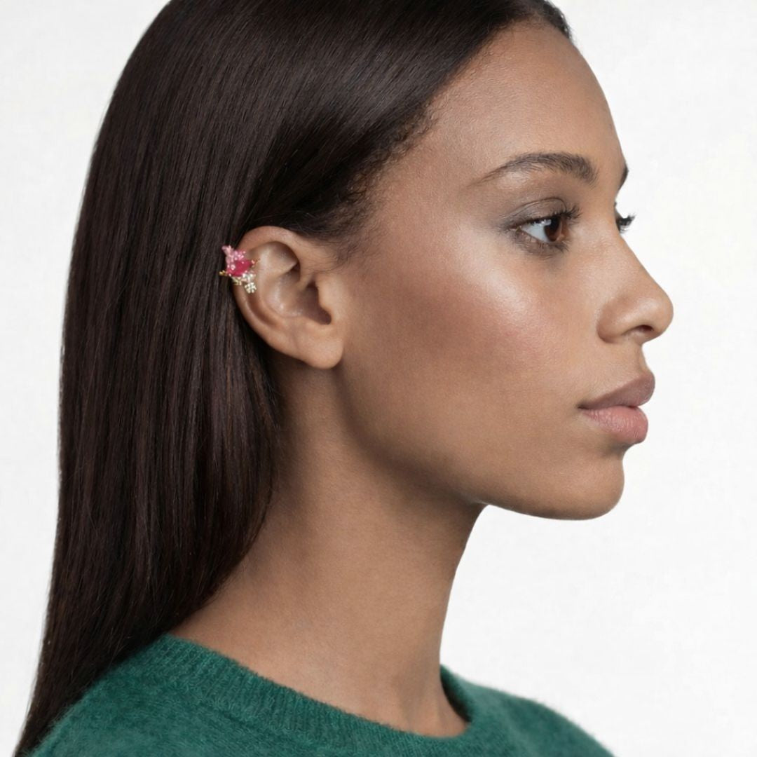 Earcuff rose plaqué or Juliette Bellaime 3