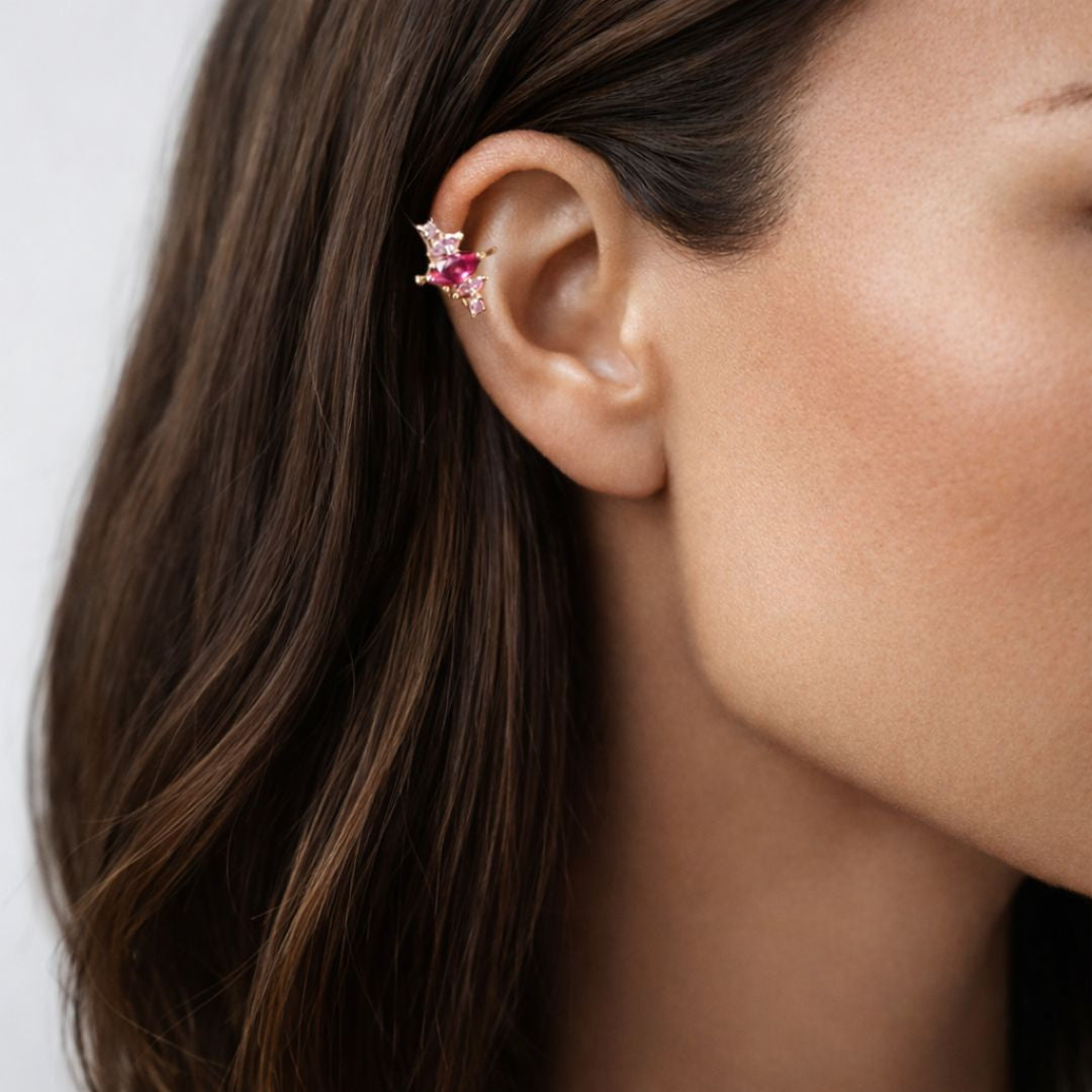 Earcuff rose plaqué or Juliette Bellaime 4