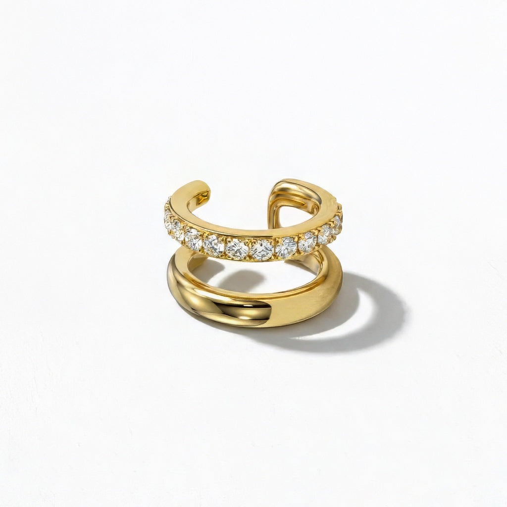 Earcuff plaqué or Louisa 3 Bellaime 4