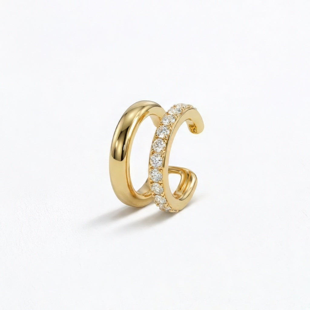 Earcuff plaqué or Louisa Bellaime