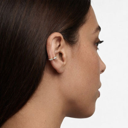 Earcuff plaqué or 18K zirconium 1 cm Magdalena Bellaime 4