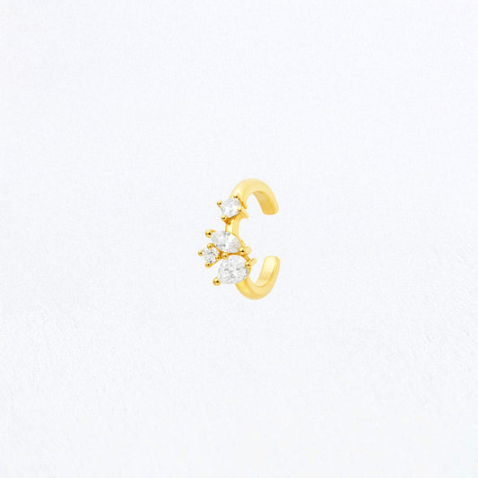 Earcuff plaqué or 18K zirconium 1 cm Romy Bellaime