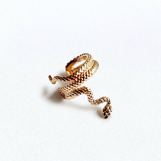Earcuff serpent plaqué or 18K Bellaime