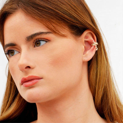 Ear cuff serpent plaqué or 18K Bellaime 2