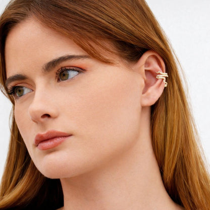 Earcuff serpent plaqué or 18K Bellaime 2