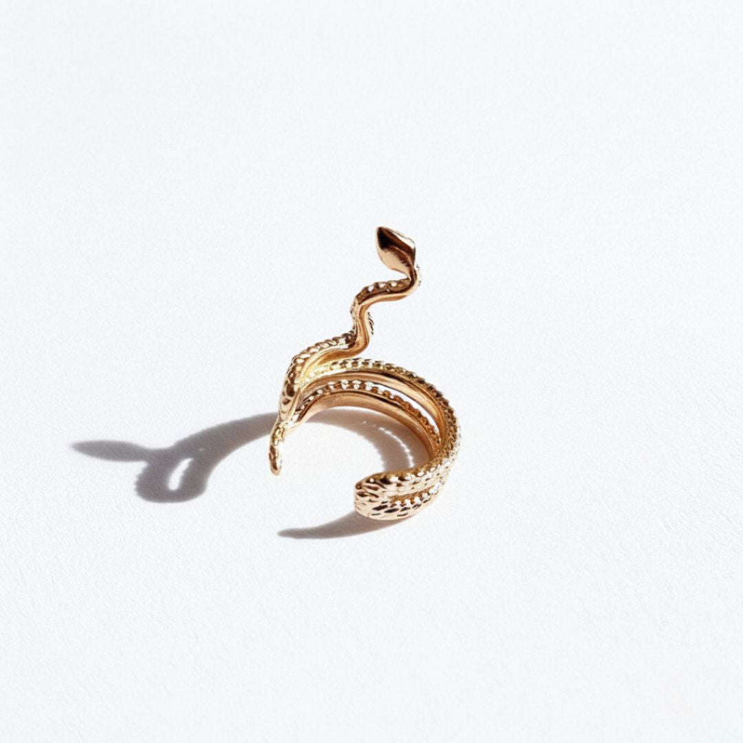 Earcuff serpent plaqué or 18K Bellaime 4