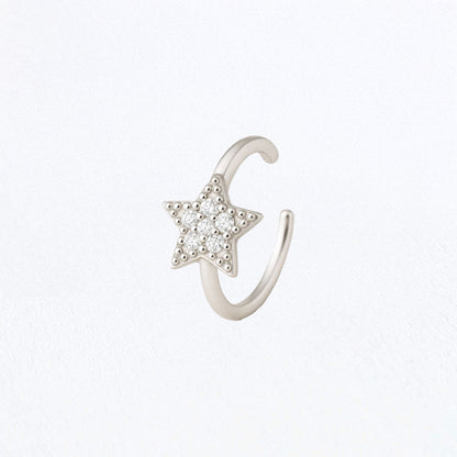Earcuff The Magic - Argent 925 Rhodié et Zirconium