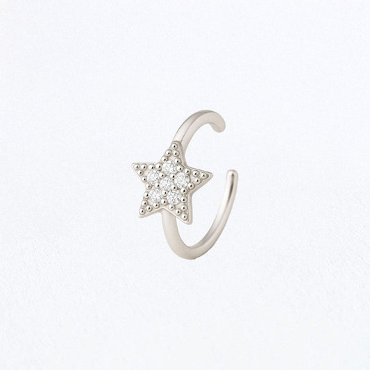 Earcuff The Magic - Argent 925 Rhodié et Zirconium