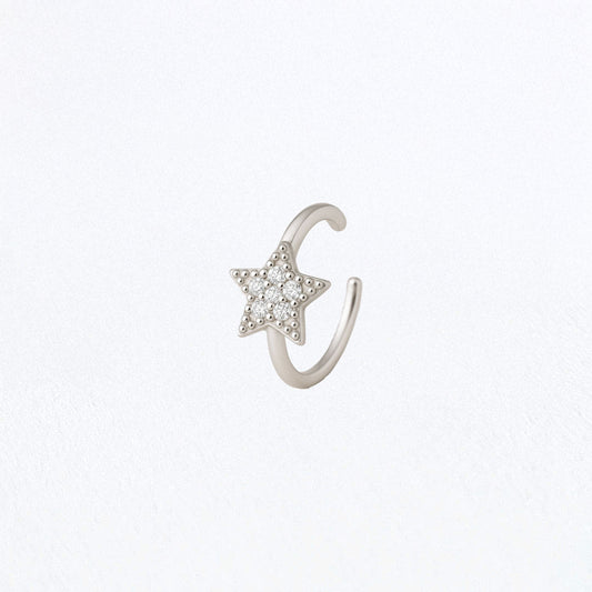 Ear cuff etoile argent 925 zirconium Bellaime