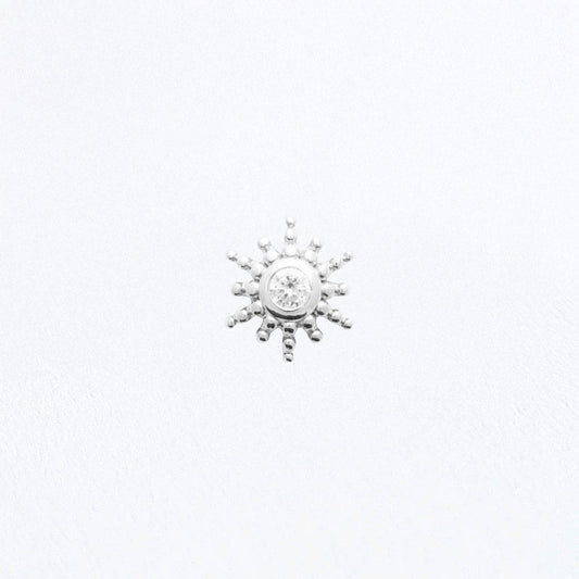 Piercing Oreille Beautiful Sun - Argent 925 Rhodié