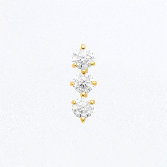 Piercing Oreille Meryl - Plaqué or 18K