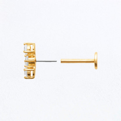 Piercing Oreille Meryl - Plaqué or 18K