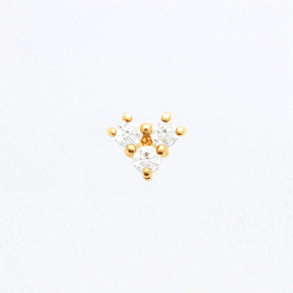 Piercing Oreille Alena - Plaqué or 18K