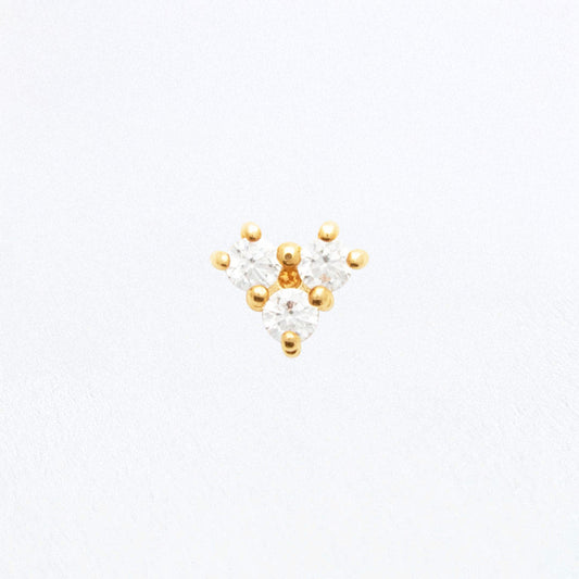Piercing Oreille Alena - Plaqué or 18K