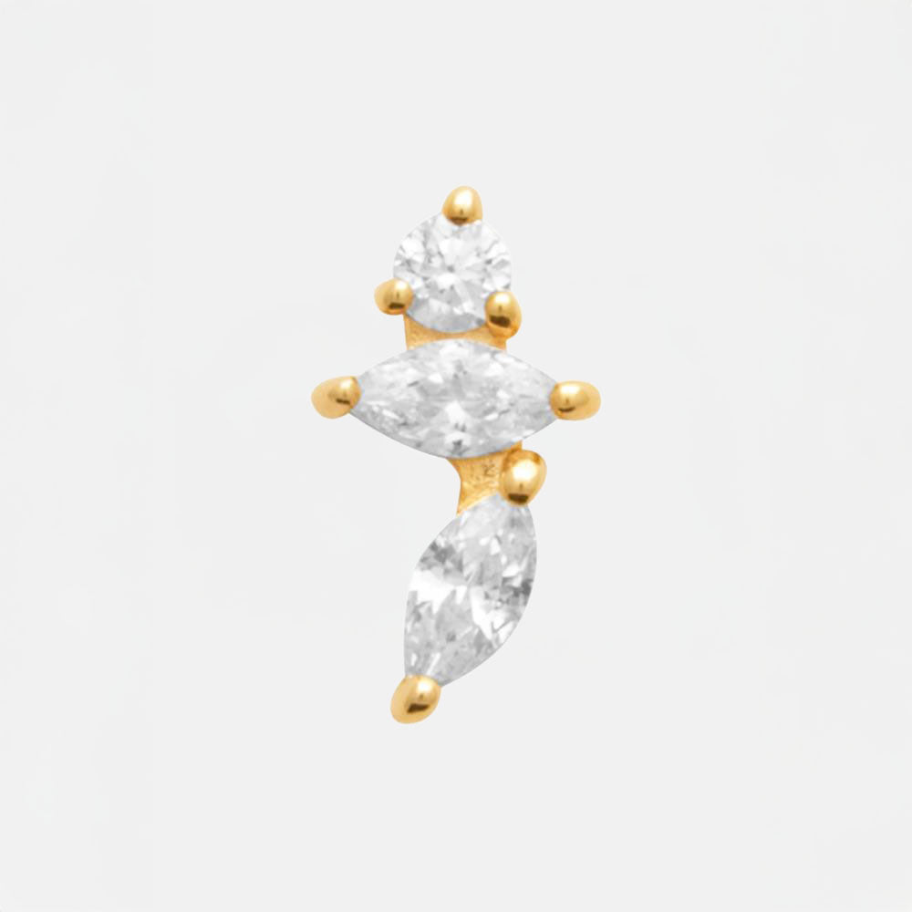 Piercing Oreille Plaqué or Betina Bellaime 1