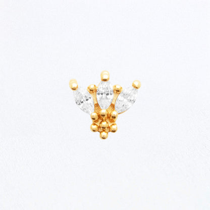 Piercing Oreille Emy - Plaqué or 18K