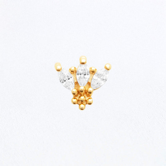 Piercing Oreille Emy - Plaqué or 18K