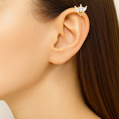 Piercing Oreille Emy - Plaqué or 18K