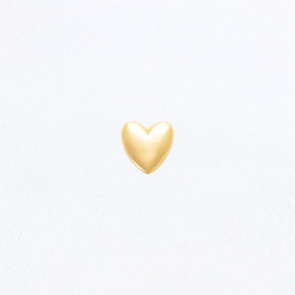 Piercing Oreille coeur Plaqué or Love Bellaime
