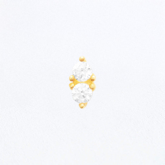 Piercing Oreille Mila - Plaqué or 18K