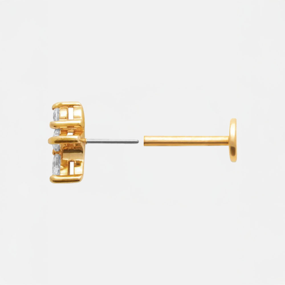 Piercing Oreille Plaqué or Milena Bellaime 3
