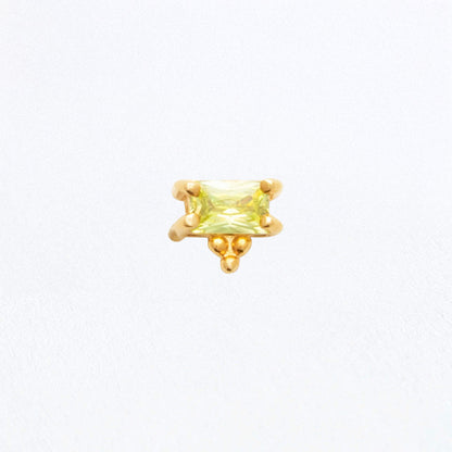 Piercing Oreille Plaqué or Solar Gem Bellaime
