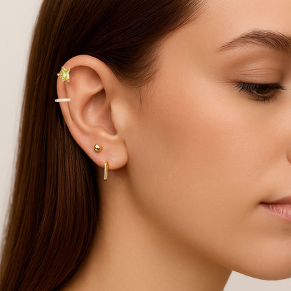 Piercing Oreille Plaqué or Solar Gem Bellaime 2