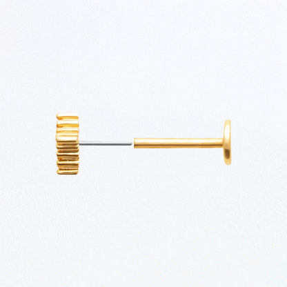 Piercing Oreille Plaqué or Starbust Bellaime 2