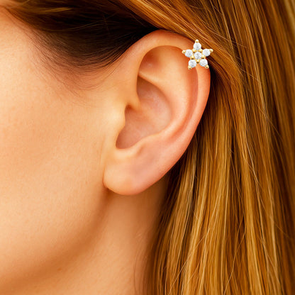 Piercing Oreille Starmania - Plaqué or 18K