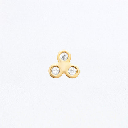 Piercing Oreille Sublime Trio - Plaqué or 18K