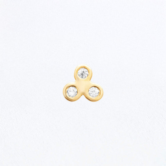 Piercing Oreille Sublime Trio - Plaqué or 18K