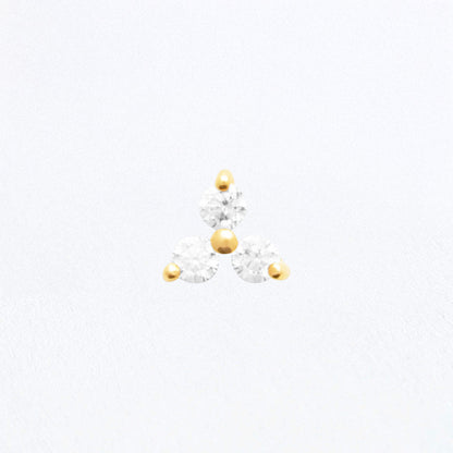 Piercing Oreille Truly - Plaqué or 18K
