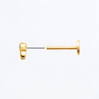 Piercing Oreille Rising Star - Plaqué or 18K