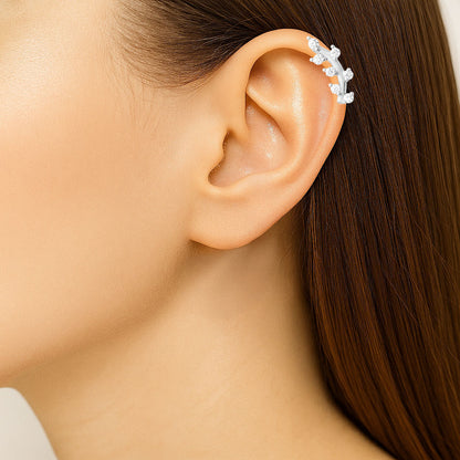 Piercing Oreille Stone Flower - Argent 925